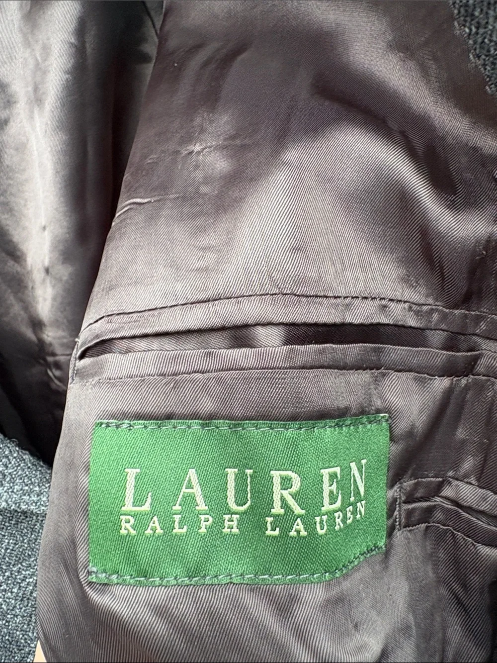 Ralph Lauren 42R grey wool blazer!!!
